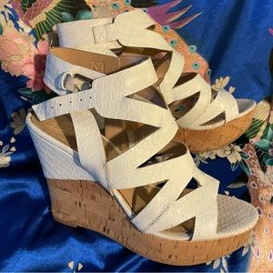 Cork Wedge Platform Sandals